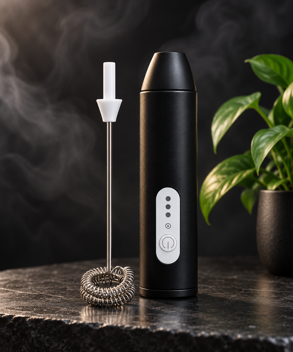 3-Speed Rechargeable Electric Frother with Type-C Charging Port - Image 1