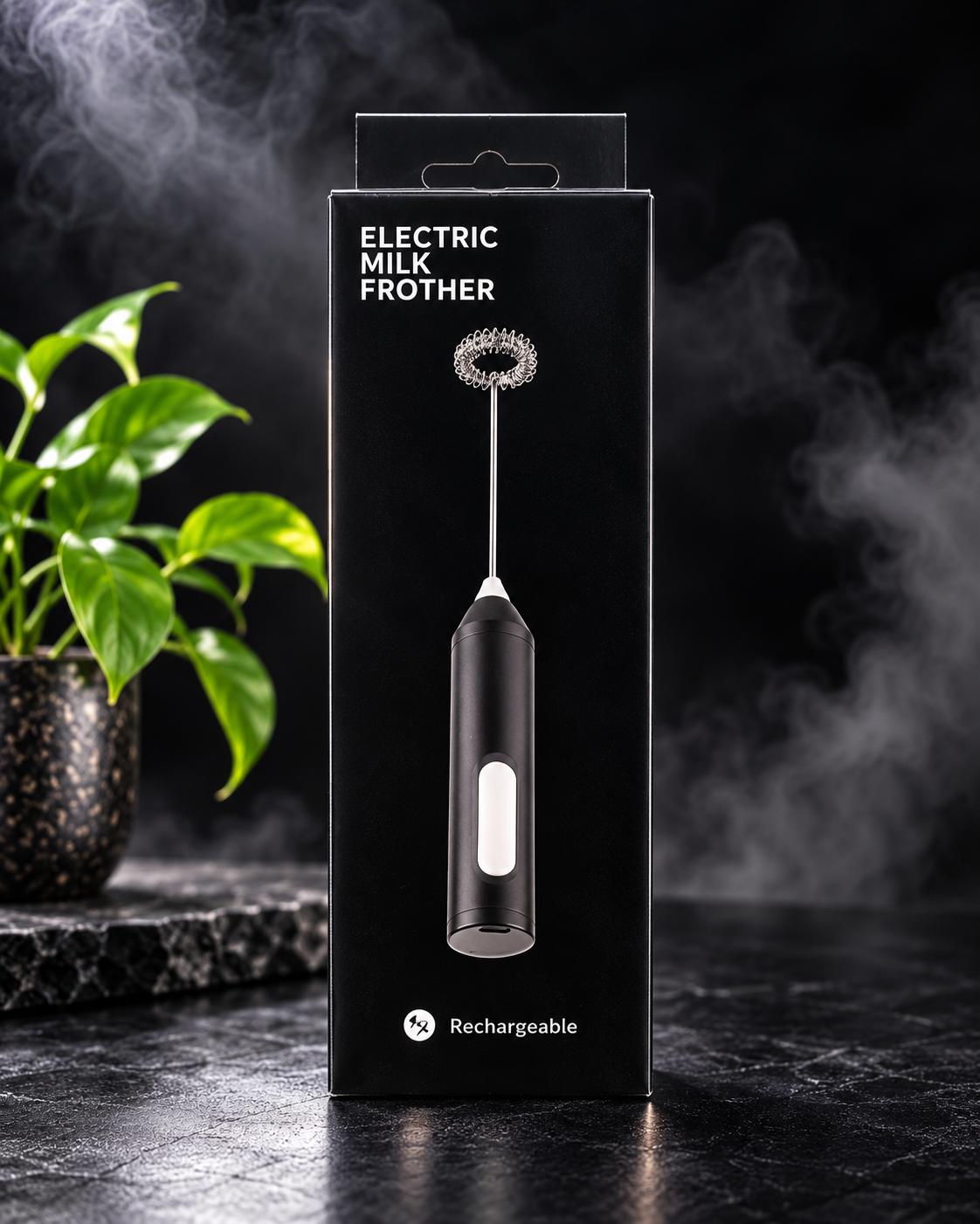 3-Speed Rechargeable Electric Frother with Type-C Charging Port thumbnail 3